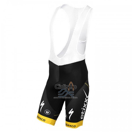 Etixx Quick Step Ropa Ciclismo Culotte Corto 2016 Mangas Cortas AMarillo y Negro